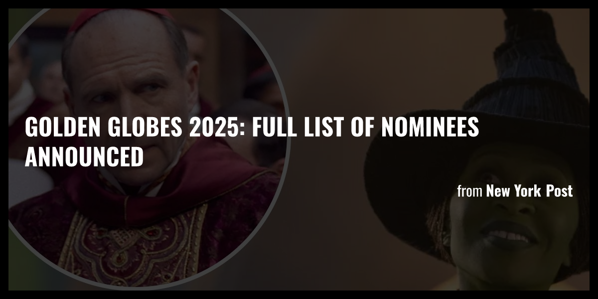 Golden Globes 2025 Full list of nominees announced Briefly