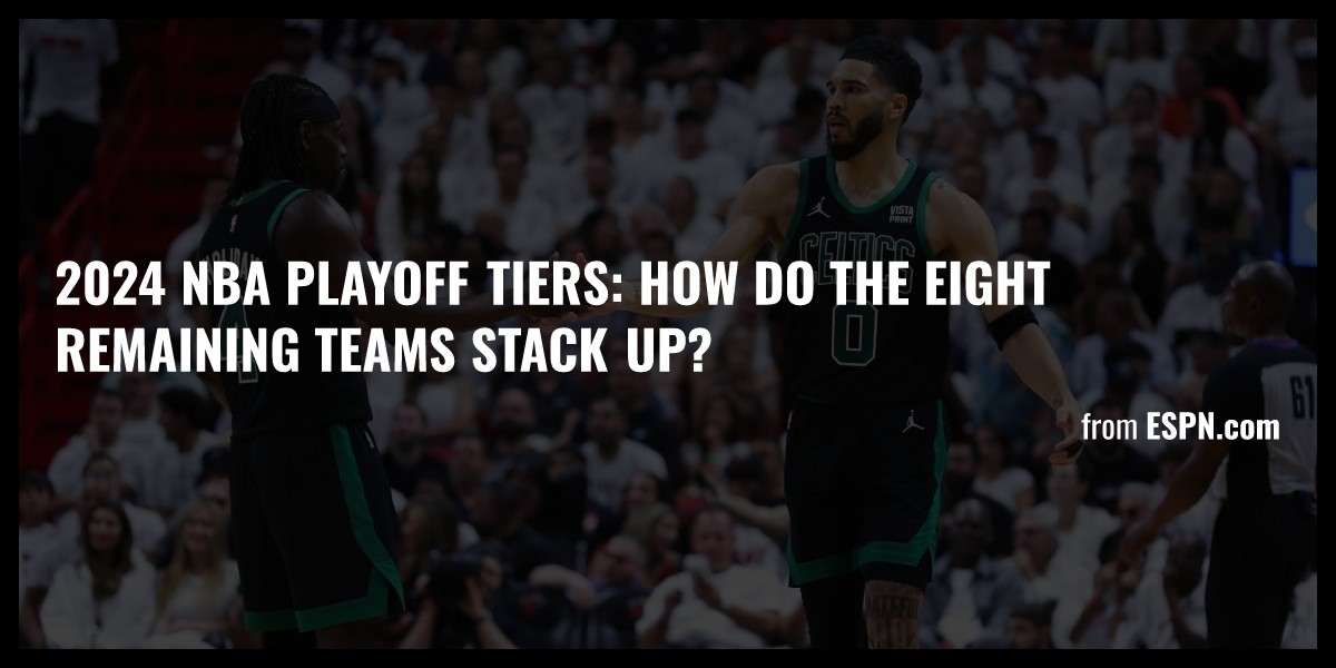 2024 NBA playoff tiers How do the eight remaining teams stack up