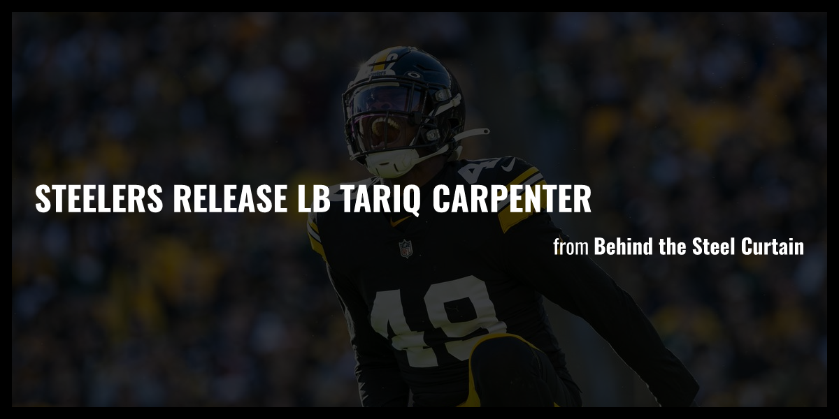 Steelers release LB Tariq Carpenter Briefly